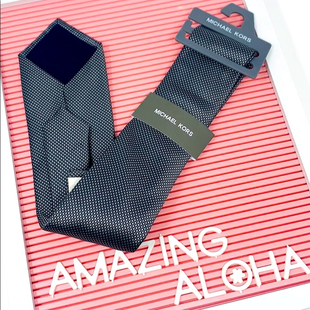 Brand NWT Michael Kors Furn Black Neck Tie